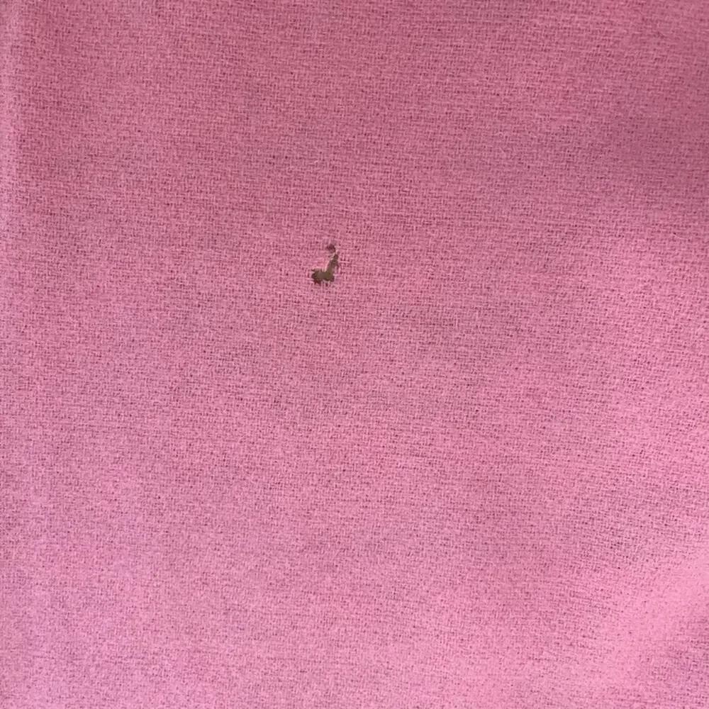 Vintage Pink Wool Blanket 80 x 88